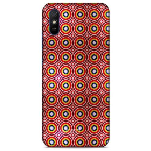 Xiaomi Redmi 9A Kılıf Pastel Renkler (40) Fit Silikon Kılıf Yeşil Kırmızı