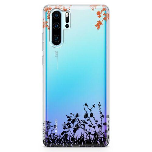 Huawei P30 Pro Kılıf Ot Bahçesi Arka Kapak Koruma Desenli Full Koruyucu
