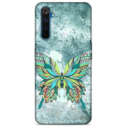 Lopard Oppo Realme 6 Uyumlu Kılıf Tattoo's (22) Tam Koruma Kılıfı Kelebek Dövme