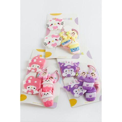 Çzgflm Karakteri Pens Lastikli Toka 6 Adet