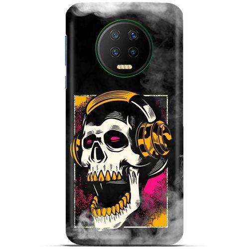 Lopard İnfinix Note 7 Uyumlu Kılıf Tattoo's (10) Full Koruma Kılıfı Turuncu