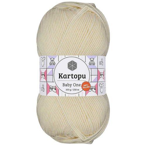 Baby One Tüylenmeyen El Örgü İpi Yünü Krem K025