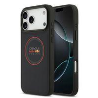Apple iPhone 17 Pro Max Kılıf Redbull Orjinal Lisanslı M-safe Şarj Özellikli Kırmızı Halka ve Logo Kabartmalı PU Deri Kapak