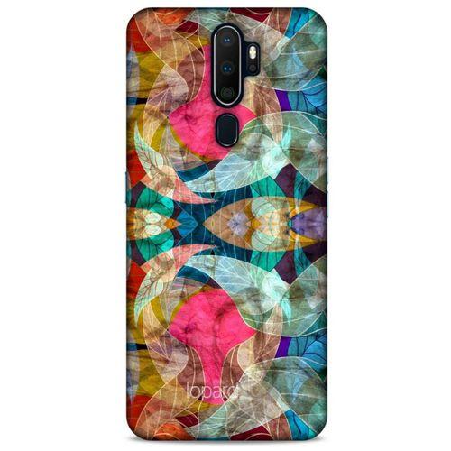 Oppo A9 2020 Kılıf Pastel Renkler (10) Full Koruma Kılıfı Fuşya Yeşil