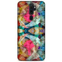 Oppo A9 2020 Kılıf Pastel Renkler (10) Full Koruma Kılıfı Fuşya Yeşil