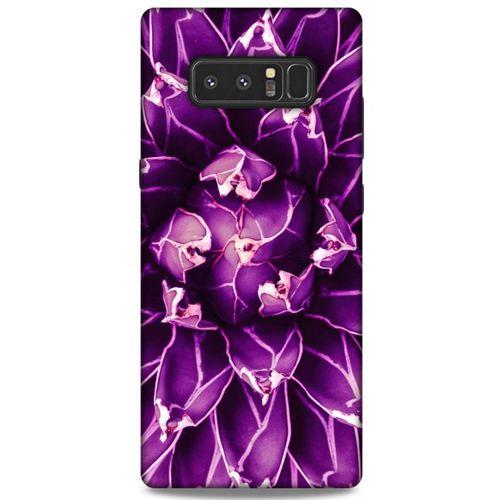 Lopard Samsung Galaxy Note 8 Uyumlu Kılıf Bahar (12) Koruyucu Silikon Mor