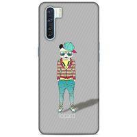 Oppo A91 Kılıf FunnyMaX (18) Telefon Kılıfları Gri