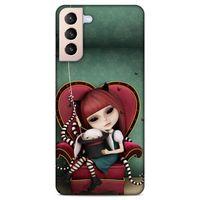Lopard Samsung Galaxy S21 Plus Uyumlu Kılıf Manipülasyon ☻ (1) Kılıfı Baskılı