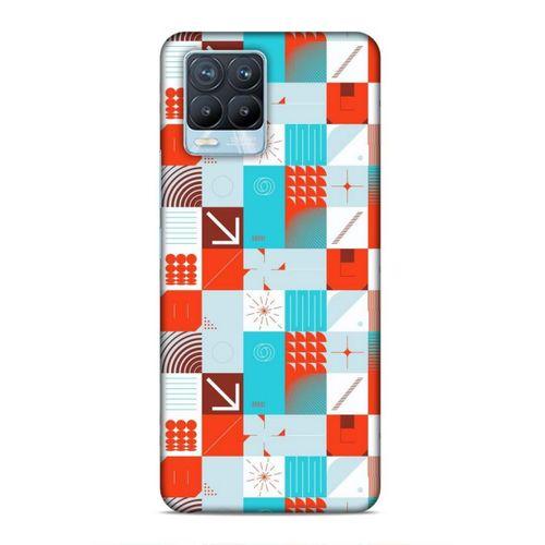 Realme 8 Pro Uyumlu Kılıf Insomnia (33) Hybrid Kılıf Turkuaz Kırmızı