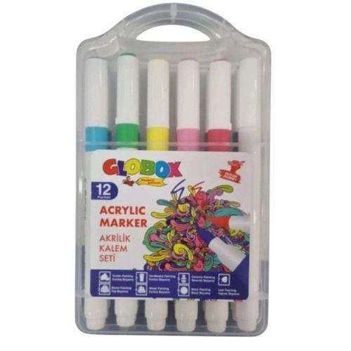 GLOBOX 12'li AKRİLİK KALEM SETİ