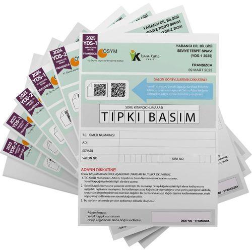 2026 YDS Fransızca ÖSYM Tıpkı Basım Çıkmış Soru Deneme Paketi 6lı Fasikül SETİ