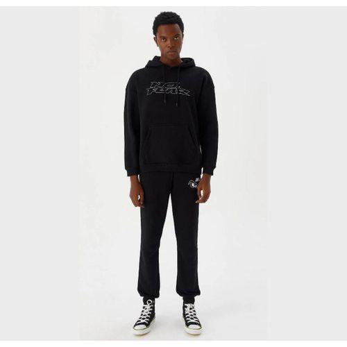 No Fear Erkek Sweatshirt Kapüşonlu Siyah Melanj M500271