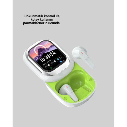 Kayar Kapak Tasarımlı Dokunmatik Ekranlı Kablosuz Bluetooth Kulaklık