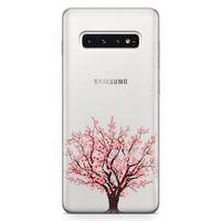 Samsung Galaxy S10 Kılıf Kiraz Tomurcuk Arka Kapak Koruma Desenli Full Koruyucu
