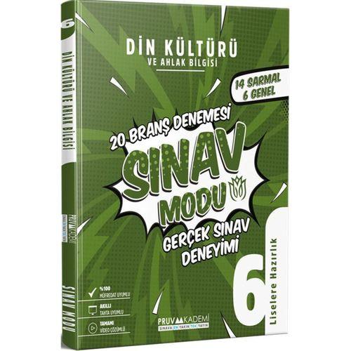 6.Sınıf Din Kültürü ve Ahlak Bilgisi Deneme Pruva Akademi