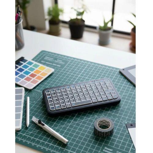 Şarjlı Kablosuz Mini Rgb Klavye Uzun Pil Ömürlü