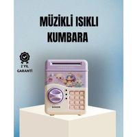 Işıklı Sesli Şifreli Otomatik Para Çeken Kumbara Mor