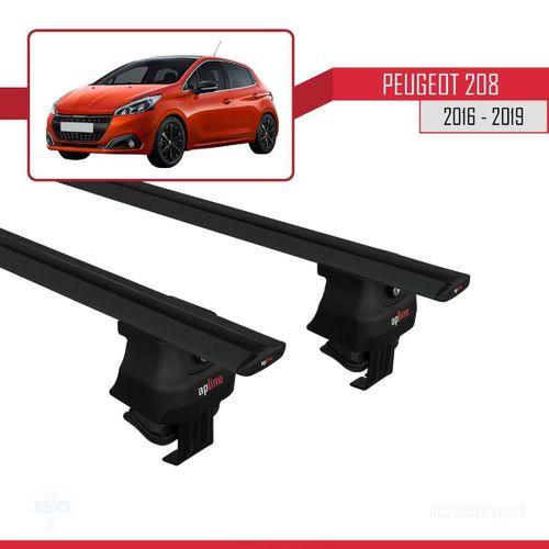 Peugeot 208 2015-2019 Arası ile uyumlu ACE-4 Ara Atkı Tavan Barı SİYAH