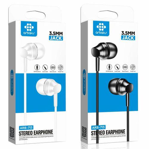 3.5mm Mikrofonlu Kulaklık Arbaks ARB-713(BEYAZ)