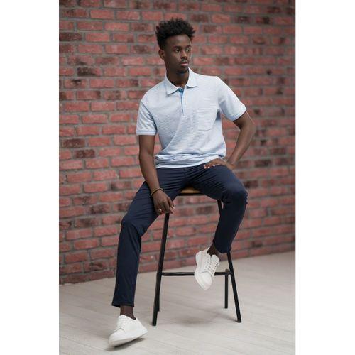 Advante Rahat Kesim Örme Dokumalı Cepli Polo Yaka T-shirt