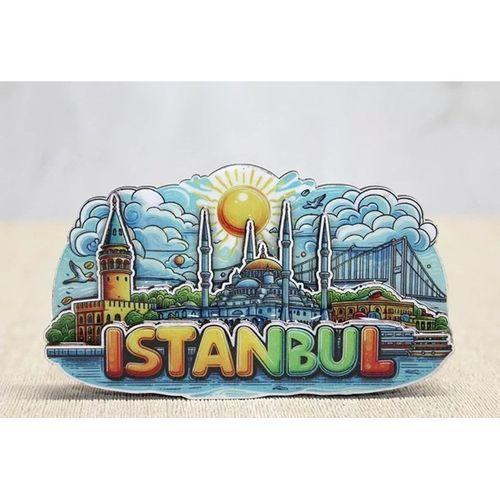 Ahşap İstanbul Temalı Magnet Alk4601