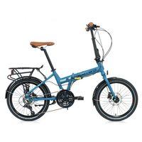 Carraro Flexi 121 Hidrolik Disk Fren Katlanır Bisiklet Petrol Yeşil-Siyah Krom Kahve