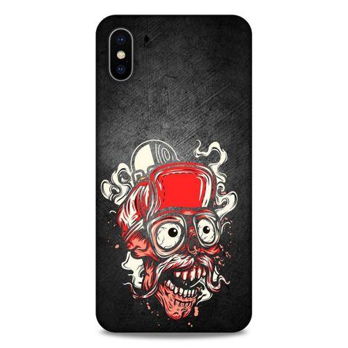 Lopard Apple iPhone XS Max Uyumlu Kılıf Tattoo's (5) Koruma Kabı Kırmızı Siyah