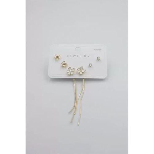 Çoklu Set Küpe - Altın