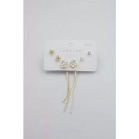 Çoklu Set Küpe - Altın