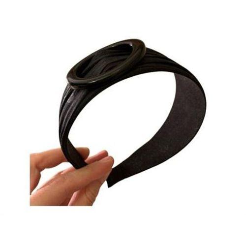 Kadın Saç Tacı 2 Adet Taşlı Ve Tokalı Model Siyah