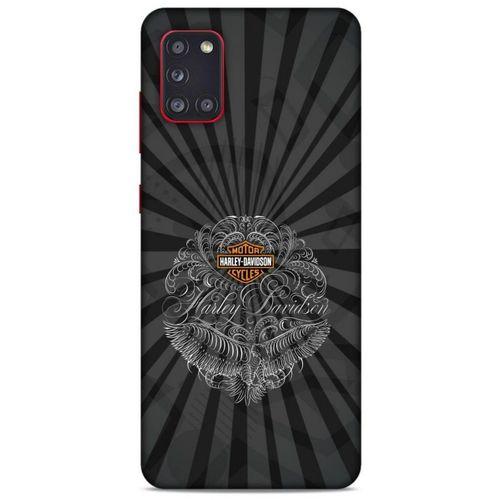Samsung Galaxy A31 Uyumlu Kılıf Motorsiklet (40) Fit Silikon Kılıf Harley