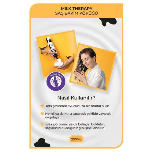 Milk Therapy Kremsi Saç Bakım Köpük 200 ML - Besleyici Koruyucu - mrfs