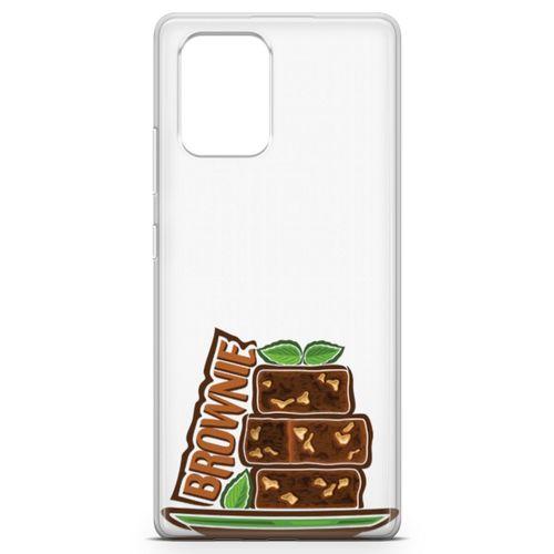 Samsung Galaxy A91 Kılıf Brownie Kek Arka Kapak Koruma Desenli Full Koruyucu