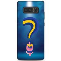 Samsung Galaxy Note 8 Kılıf Depresyon (12) Koruyucu Silikon Kırmızı Bordo