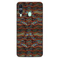 Samsung Galaxy M40 Kılıf Baskılı Özel Seri Taşlı (35) Fit Design Kılıf