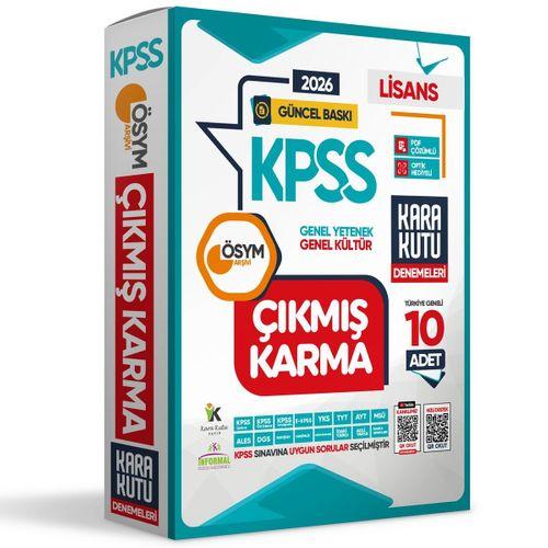 2026 KPSS Lisans Genel Kültür Genel Yetenek ÖSYM Çıkmış Karma Karakutu 10lu Deneme Dijital Çözümlü