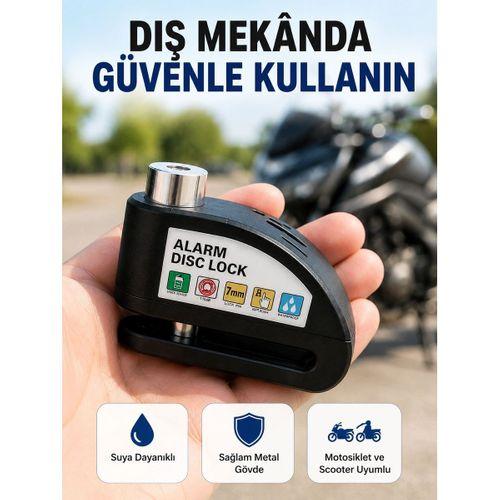 Disk Fren Kilidi Alarmlı Anti Hırsızlık Motosiklet Scooter Bisiklet Yeni Nesil