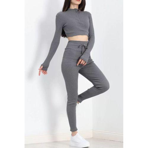 pilelistore Fermuarlı Kaşkorse Takım Füme