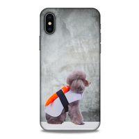 Apple iPhone XS Kılıf Köpek Kıyafetleri (39) Liquid Crystal Kılıf China Sushi Yağmurluk