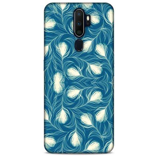 Oppo A5 2020 Kılıf Desenli Özel Seri Tüyler (43) Thin Fit Kılıf