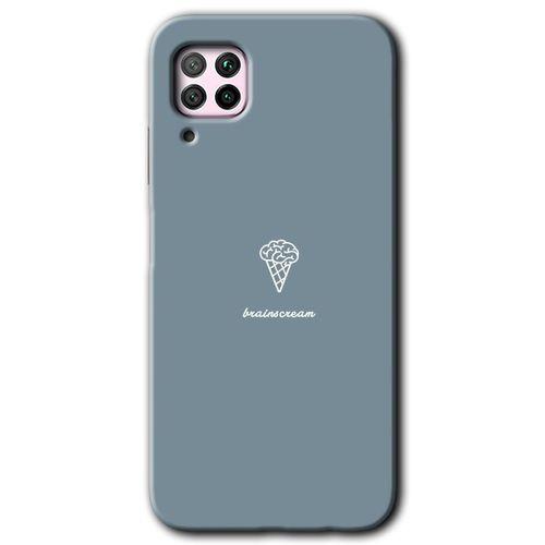 MRCİLETİSİM Huawei P40 Lite Kılıf Kapak - Beyin Gıdası +Hayalet Ekran Yandan Gözükmez