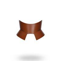 Kahverengi Deri Geniş Kadın Kemeri, Korse Deri Kemer - Brf611