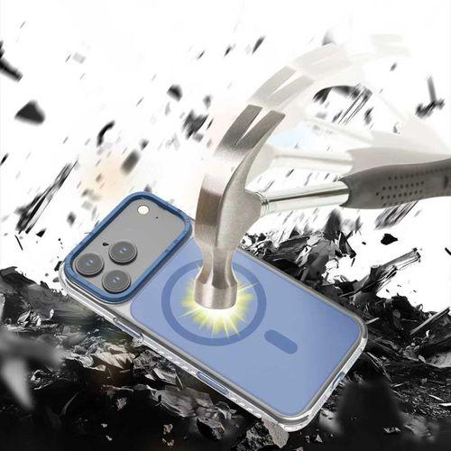 Apple iPhone 17 Pro Kılıf M-safe Şarj Özellikli Metal Kamera Çerçeveli Airbag Tasarımlı Lenyes CK221 Sert PC Kapak