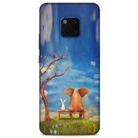 Huawei Mate 20 Pro Kılıf Depresyon (28) Arka Kapak Kırmızı Siyah