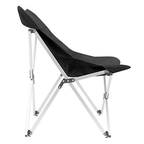 Kamp Ayısı® Alüminyum Katlanabilir Kamp Sandalyesi – Askılı Omuz Çantalı, Oxford Kumaş, Siyah