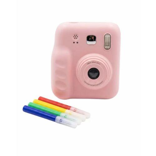 Çocuk Dijital Fotoğraf Makinesi Anında Baskı Ve Hd Video Kayıt Özellikli 5 Kalem Ve 4 Rulo Kağıt Hediye