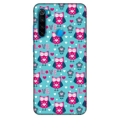 Baykuşlar (46) Desenli Silikon Kapak Telefon Kabı Xiaomi Redmi Note 8 Kılıf