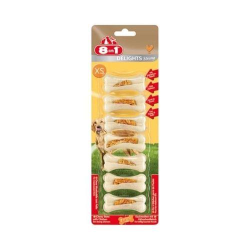 8IN1 Delights Strong Köpek Ödül Kemiği Tavuklu XS - 140GR