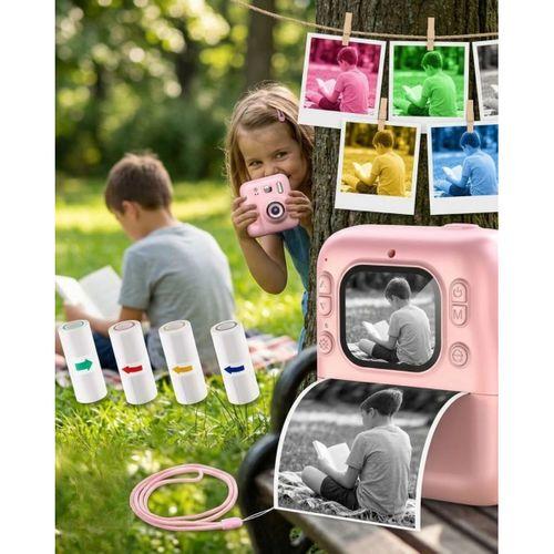 Mini Çocuk Kamerası Fotoğraf Video Çekim 4 Rulo Baskı Kağıdı Ve 5 Kalem Hediyeli