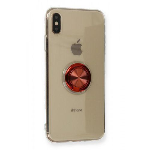 iPhone XS Kılıf Gros Yüzüklü Silikon - Kırmızı